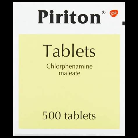 Piriton Tablets (500 Pack) - Weldricks Pharmacy