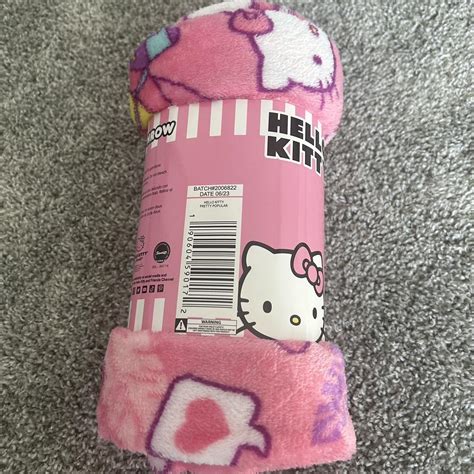 Hello Kitty Blanket Pink Never Opened!! - Depop