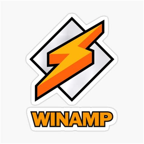 "Winamp logo " Sticker for Sale by microBacts | Redbubble