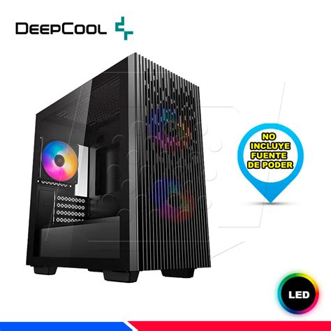 CASE DEEPCOOL MATREXX 40, COOLER LED, V/TEMPLADO.