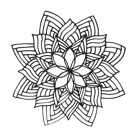 Zentangle mandala for coloring book 1736837 Vector Art at Vecteezy