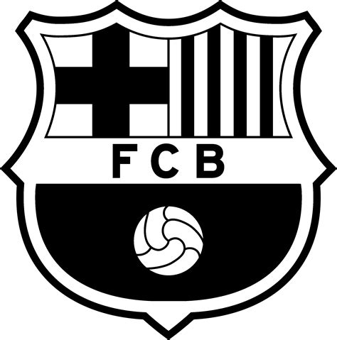 FC Barcelona Emblem, Logo Outline, Team Symbol Transparent