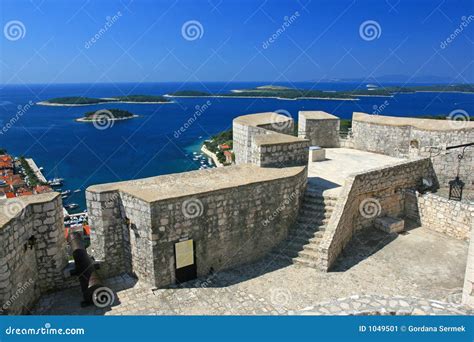 Fortress in Hvar, Croatia stock image. Image of relaxing - 1049501