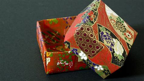 Easy Way To Make An Origami Masu Box With Lid - YouTube