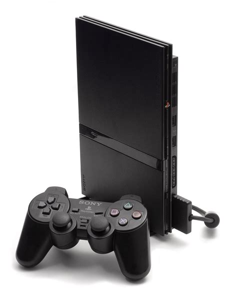 Restored Sony PlayStation 2 PS2 Slim Console Black Matching Controller ...