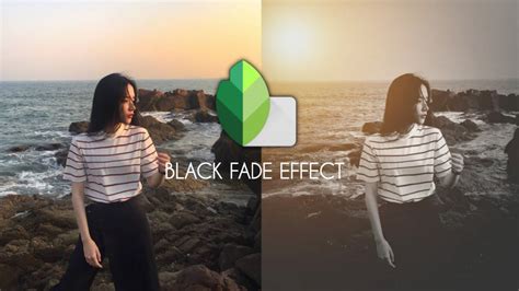 Black fade effect photo editing - YouTube