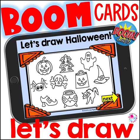 Directed Draw Halloween Boom Cards Set 1 | Made By Teachers