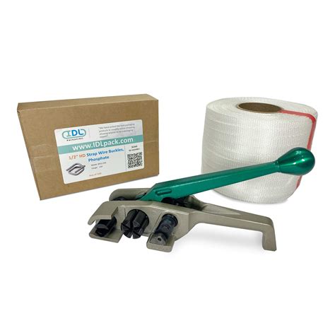 IDL Packaging PRO 1/2" x 1500' Woven Cord Strapping Kit, 650 lbs Break ...