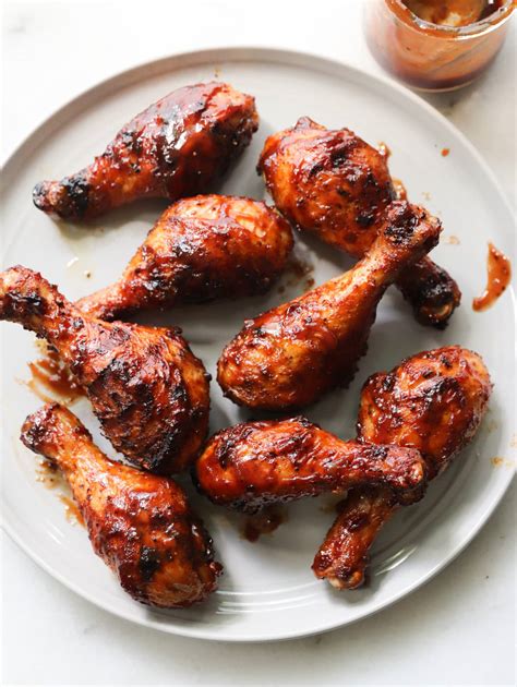 Perfectly Juicy Grilled BBQ Chicken Drumsticks - Cook At Home Mom