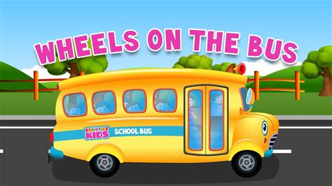 Wheels on the Bus Go Round and Round Nursery Rhyme for Children ...