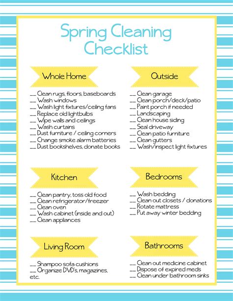 FREE Printable Spring Cleaning Checklist! | How To Do Easy