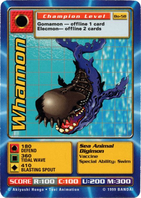 Whamon (BO-58) - Digimon Card Details - Digi-Battle