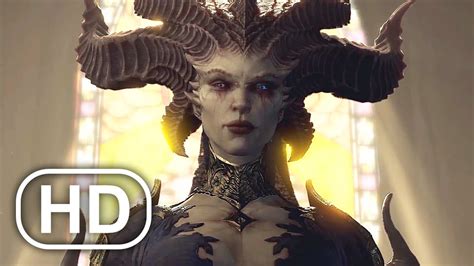 DIABLO 4 Lilith Vs Church Priest Cinematic 4K - YouTube