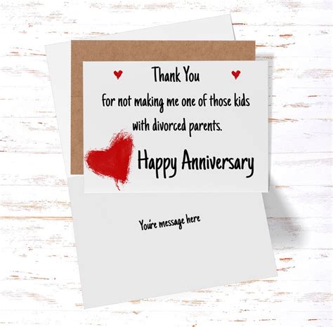 Anniversary Card for Parents, Parents Anniversary Gift, Funny Wedding ...