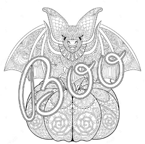 Mandala Halloween Monster Coloring Page - Download, Print Now!