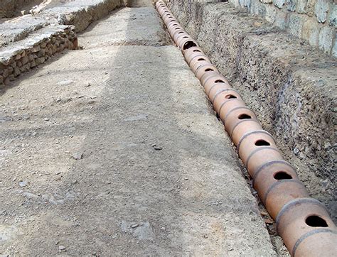 A part of Peisistratos aqueduct in Athens. | Short history website