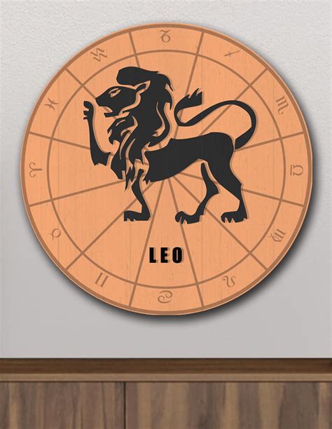 VINOXO Zodiac Sign Leo Wall Art Decor Plaque