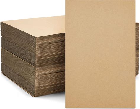 Juvale Corrugated Cardboard Sheets Inserts For Packing, Mailing, Crafts ...