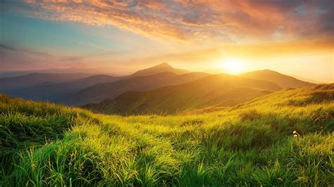 Summer Mountain Landscape. [Desktop wallpaper 1920x1080] | Mountain ...