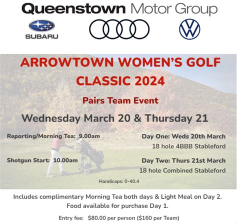 Events | Arrowtown Golf Club