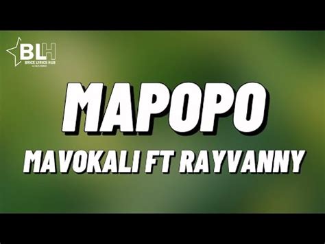 Mavokali ft Rayvanny - Mapopo (My Lyrics 2022) - YouTube