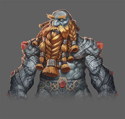 Earthen Male Concept Artwork - World of Warcraft: The War Within Art ...