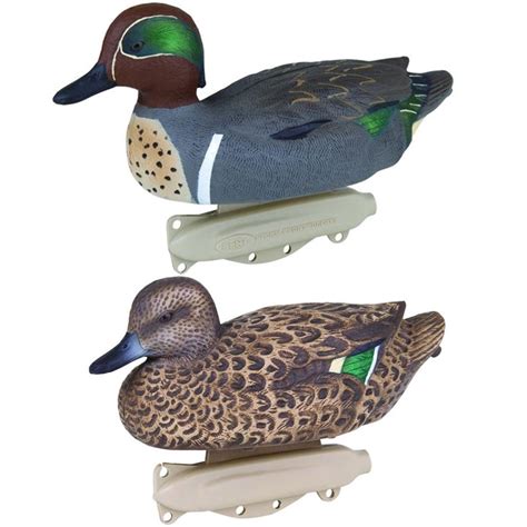 Green Wing Teal Duck Decoys Green Flambeau pack of 6 - A1 Decoy