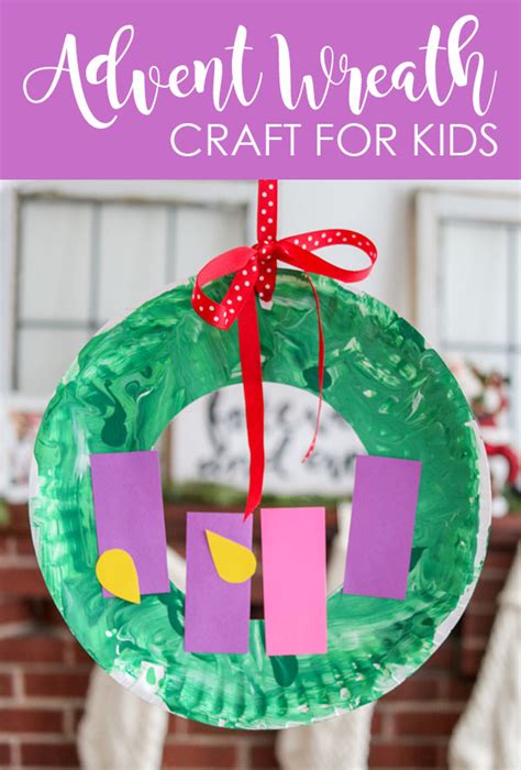 Paper Plate Advent Wreath Craft for Children and Toddlers