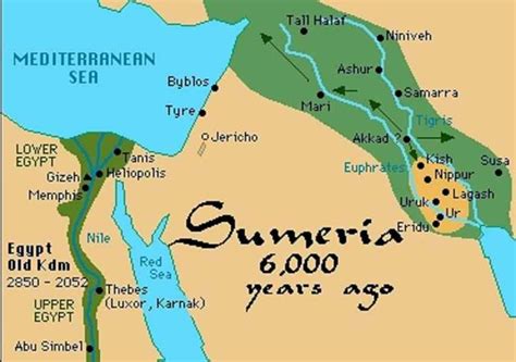 Sumer Ancient Mesopotamia Map | Images and Photos finder