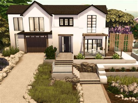 Sarina_Sims' Big Modern Family House - No CC | Sims 4 modern house ...