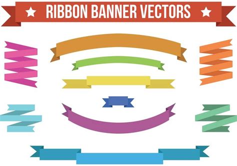 15 Simple Ribbon Banner Vector Images - Blue Ribbon Banner Vector ...