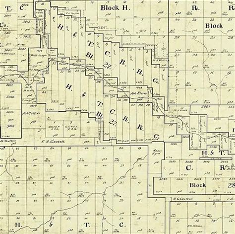 1893 Farm Line Map of Irion County Texas - Etsy