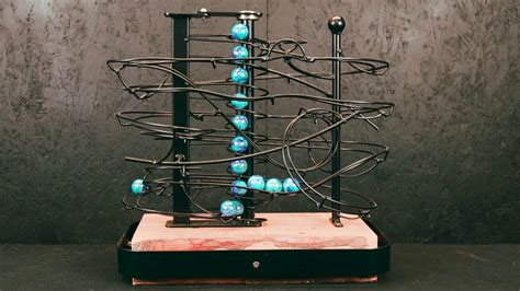 Rolling Ball Sculpture - Small desktop sculpture cn:141 - YouTube