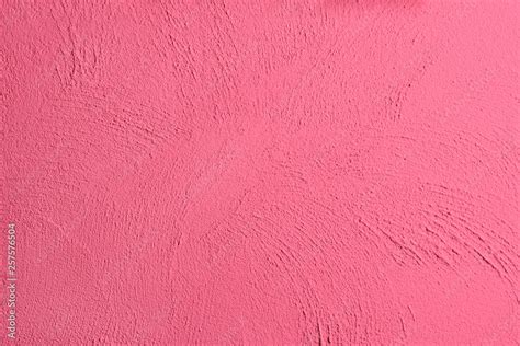 Pattern on rough render cement wall paint with pink color, grunge ...