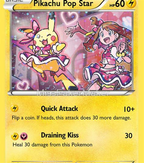 Custom Card - Cosplay Pikachu Pop Star card | Pokémon Amino