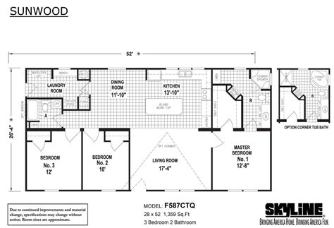 Skyline Double Wide Floor Plans - floorplans.click