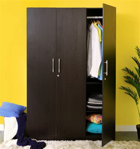 Spacewood Optima Engineered Wood 3 Door Wardrobe Price in India - Buy ...