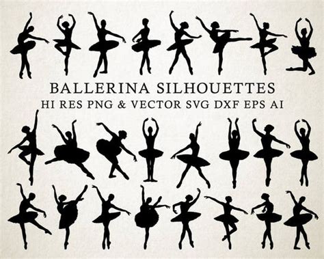 Ballerina SVG Ballet SVG Ballerina Silhouette Ballet | Etsy