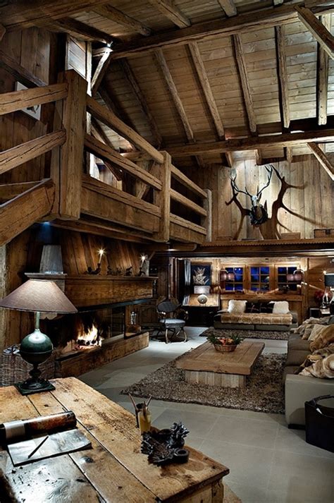 World of Architecture: 30 Rustic Chalet Interior Design Ideas