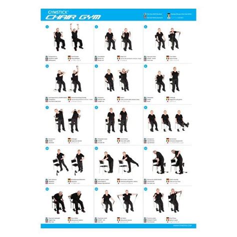 Chair Gym Exercise Chart | Senior fitness, Workout chart, Exercise