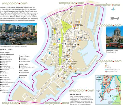 Map of Mumbai city - City map Mumbai (Maharashtra - India)