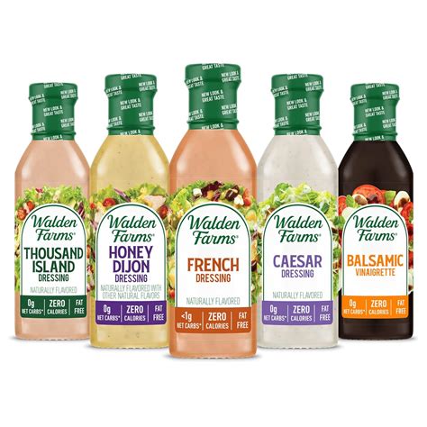 Amazon.com : Walden Farms Variety Pack Dressings, 12 oz Bottle, Fresh ...