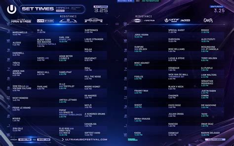 Ultra Music Festival 2024 Schedule - Deny Morgen