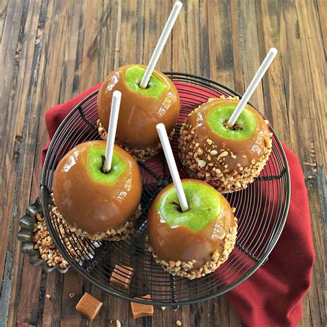 Classic Caramel Apples - Simply Sated