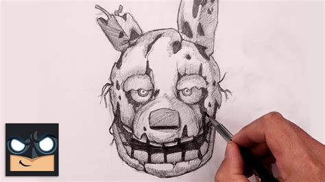 How To Draw Springtrap | FNAF Sketch Tutorial - YouTube