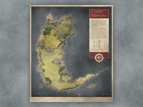 Genabackis Malazan Map by Joshua Butler on Dribbble