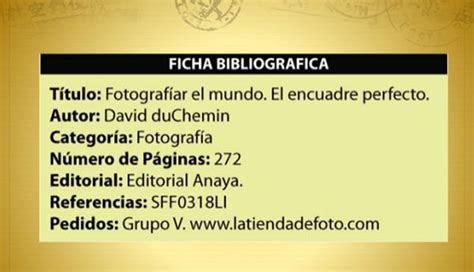 Que Contiene La Ficha Bibliografica