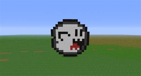 Ghost from Mario Pixel Art. Minecraft Project