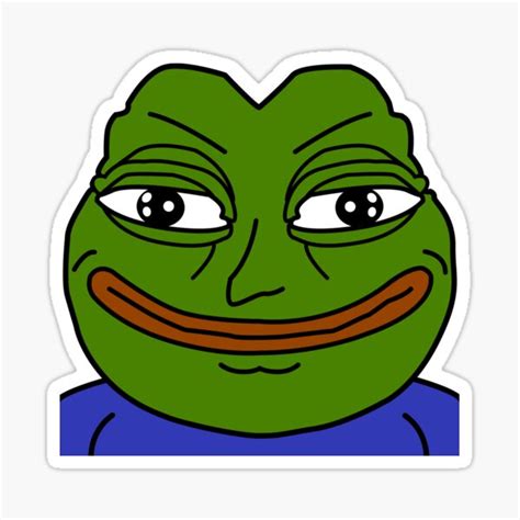 Smug Pepe Stickers | Redbubble