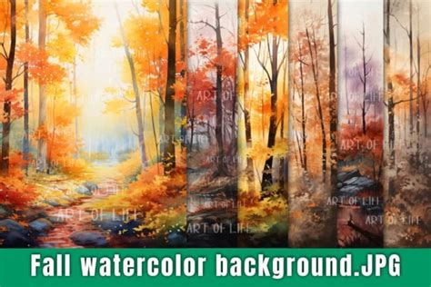 Fall Watercolor Background. Graphic by thanaphat.sk · Creative Fabrica